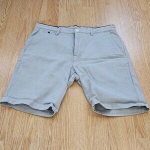 Men's Zara Flat Front Shorts - Waist 31 - Grey - Gently Used